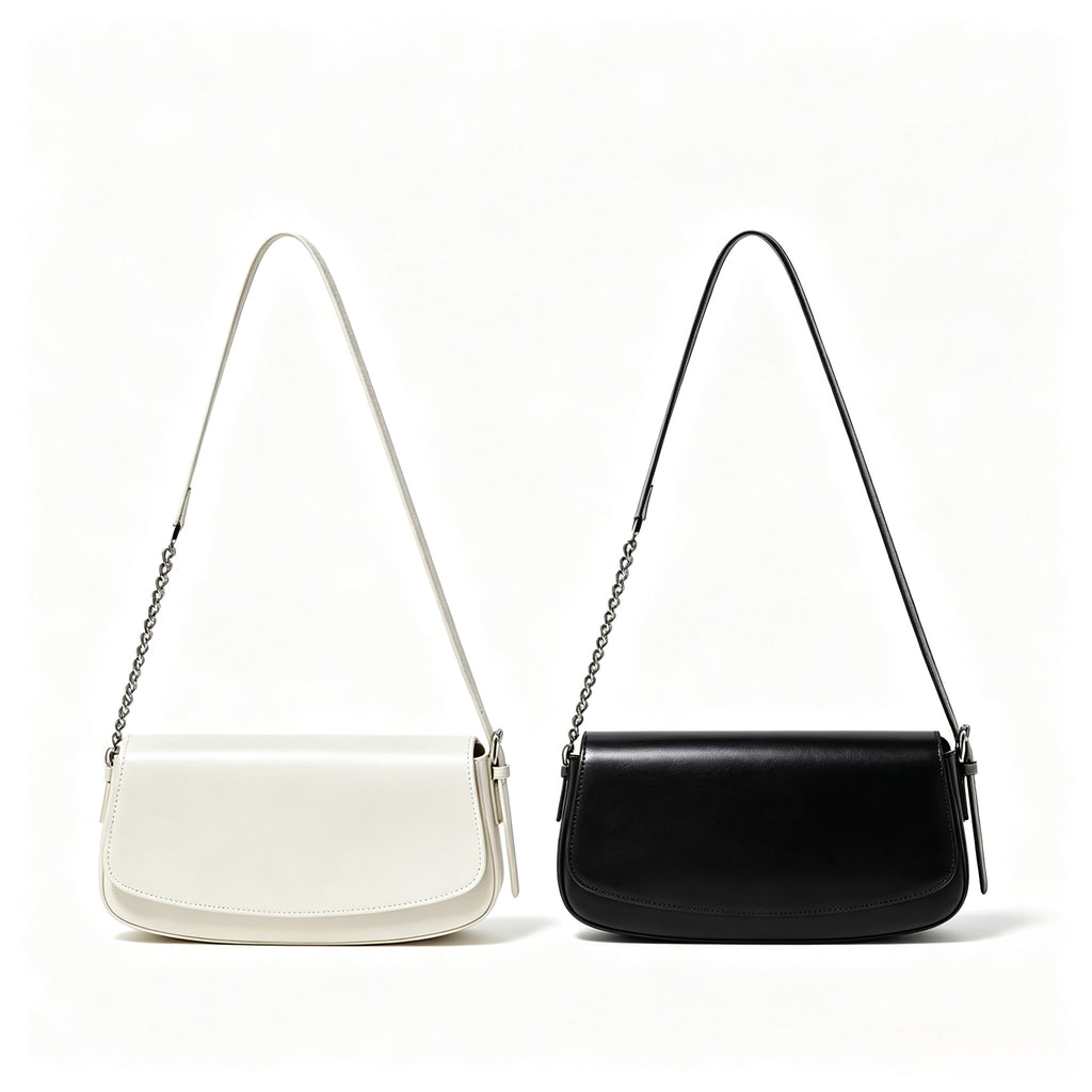 10.2" Baguette Bag in Smooth Grain Leather