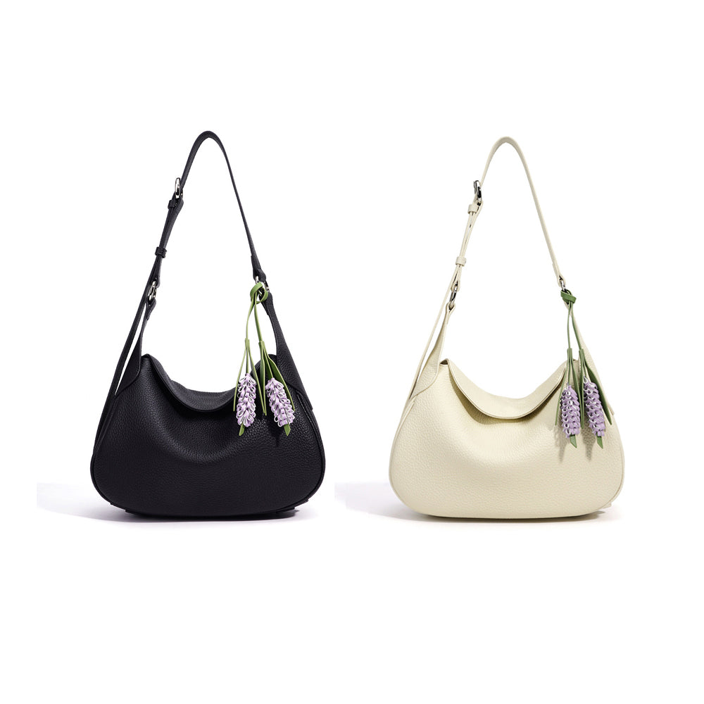 11.4" Hobo Bag in Top-Grain Leather