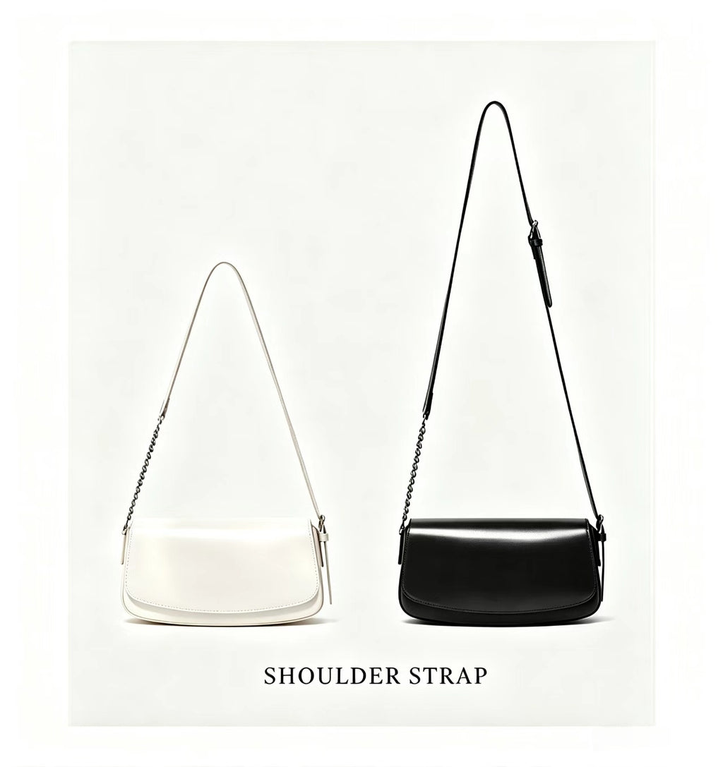 10.2" Baguette Bag in Smooth Grain Leather
