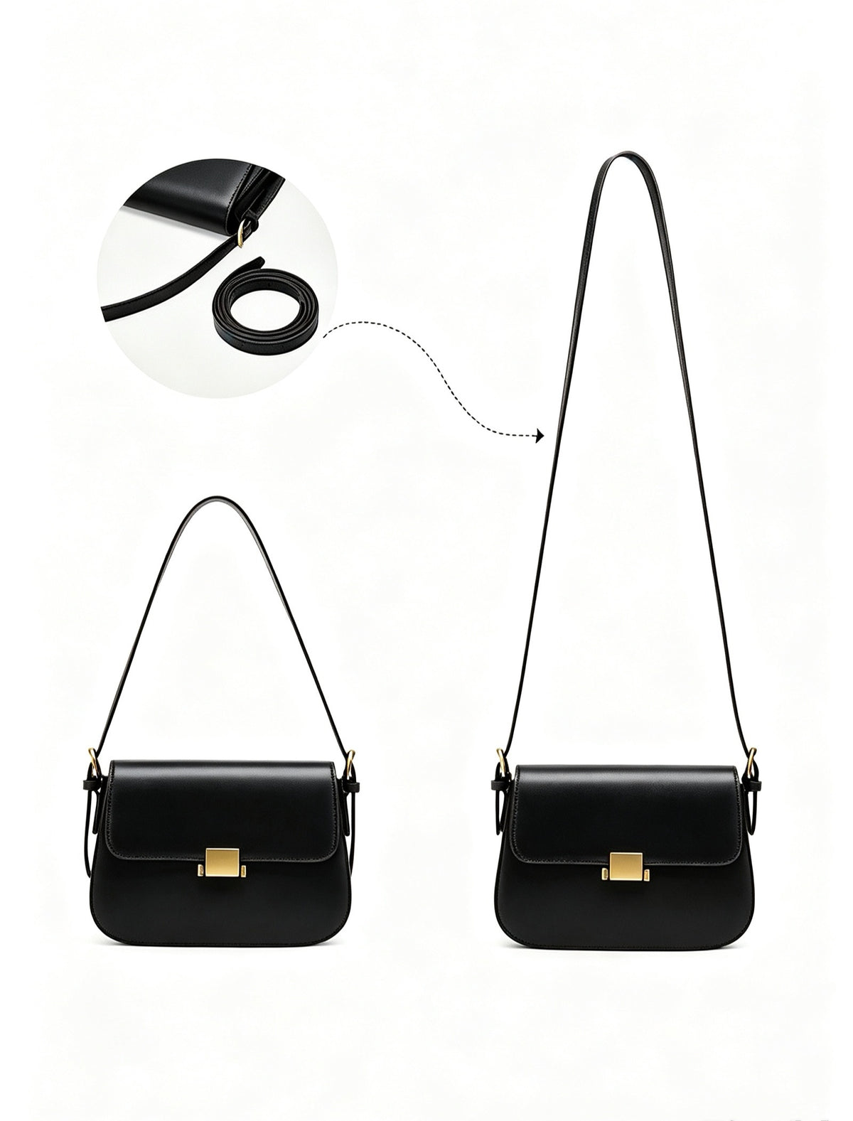 9.1" Saddle Bag in Smooth Grain Leather