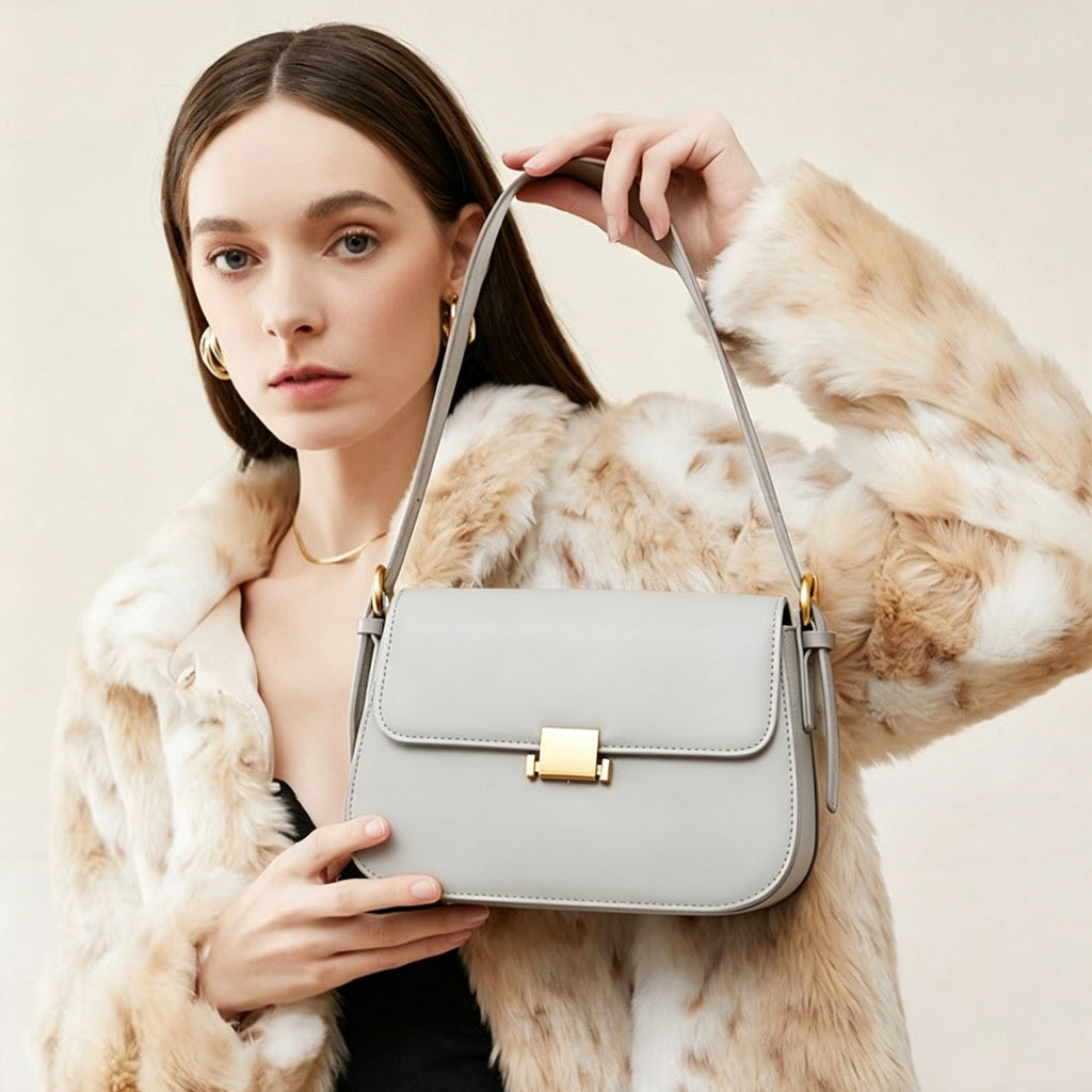 9.1" Saddle Bag in Smooth Grain Leather