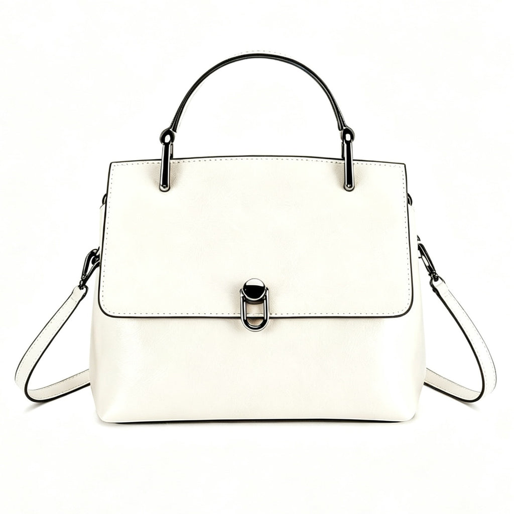 10.2" Handle Satchel in Top-Grain Leather