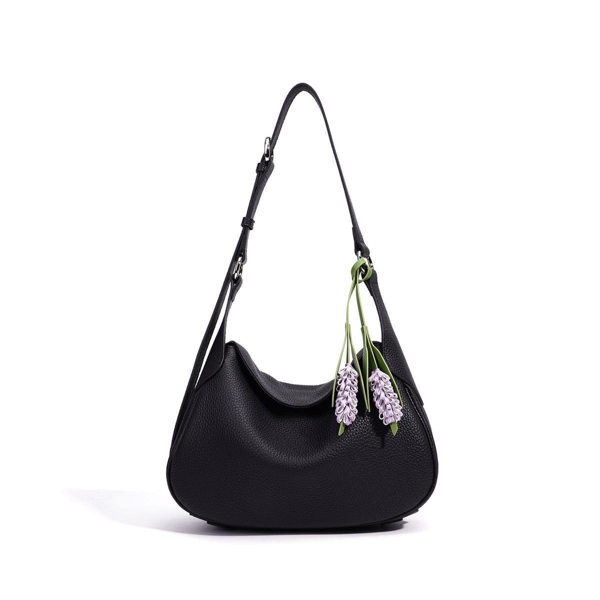 11.4" Hobo Bag in Top-Grain Leather