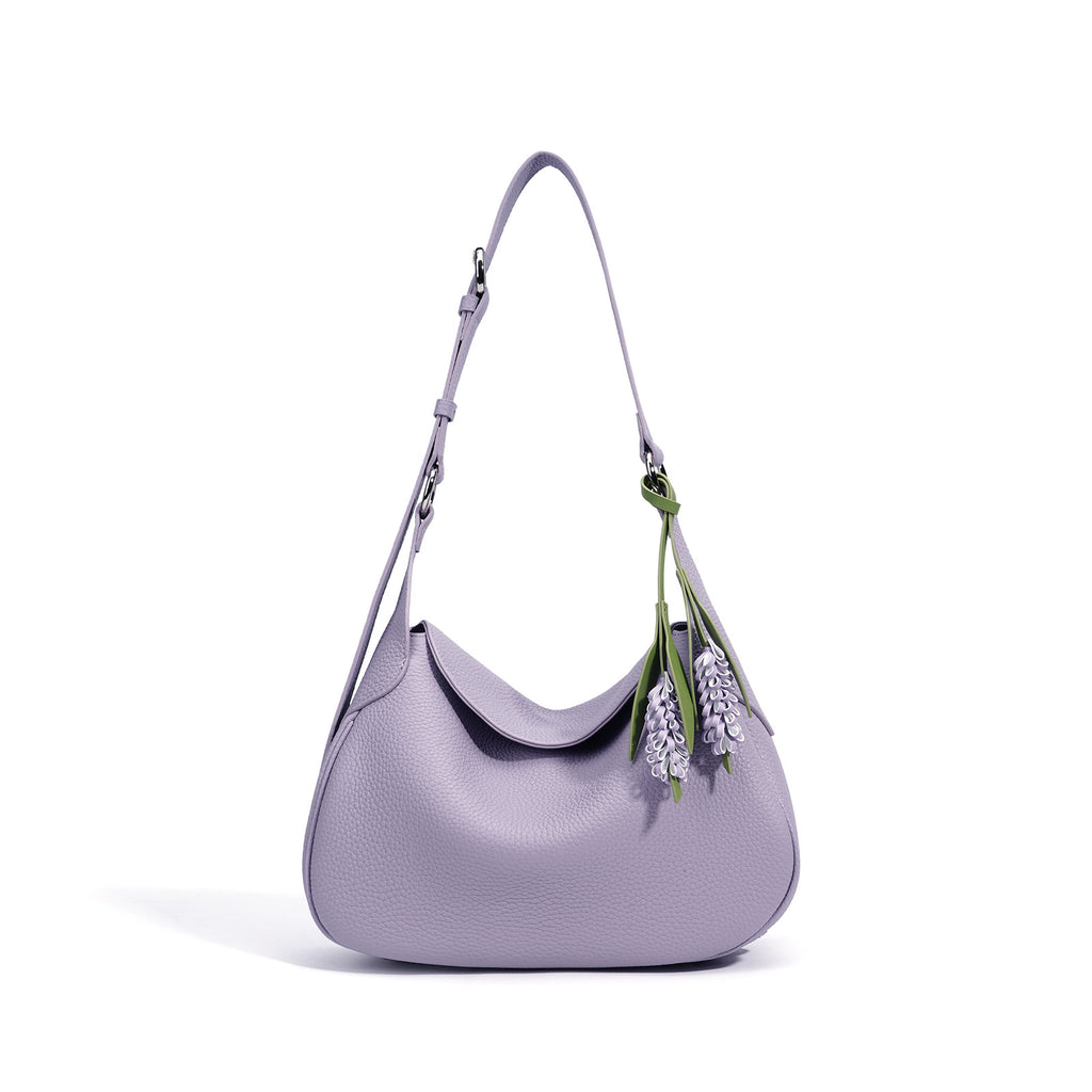 11.4" Hobo Bag in Top-Grain Leather