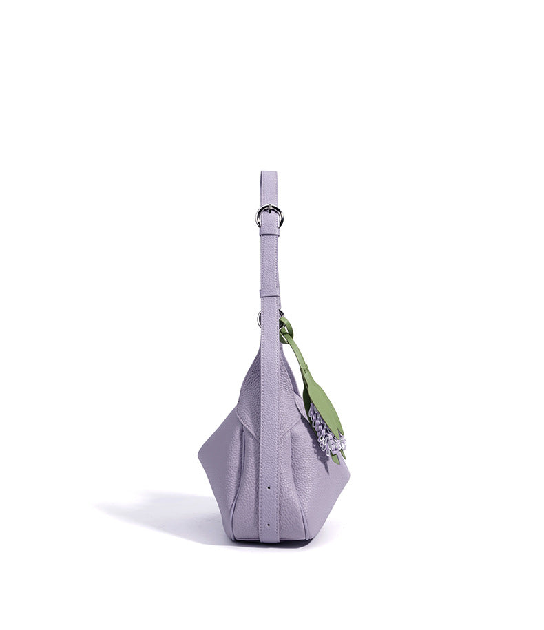 11.4" Hobo Bag in Top-Grain Leather