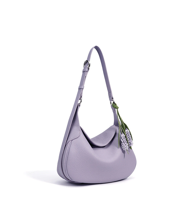 11.4" Hobo Bag in Top-Grain Leather