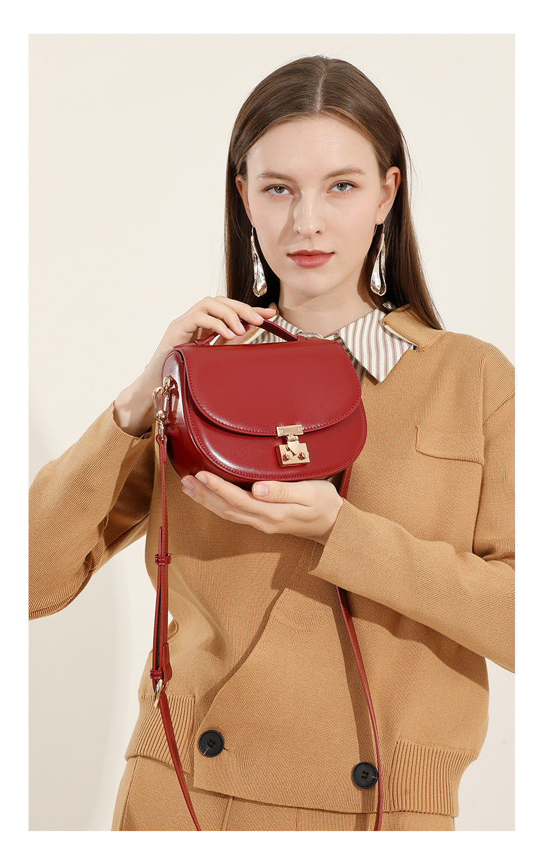 7.5" Saddle Bag in Smooth Grain Leather