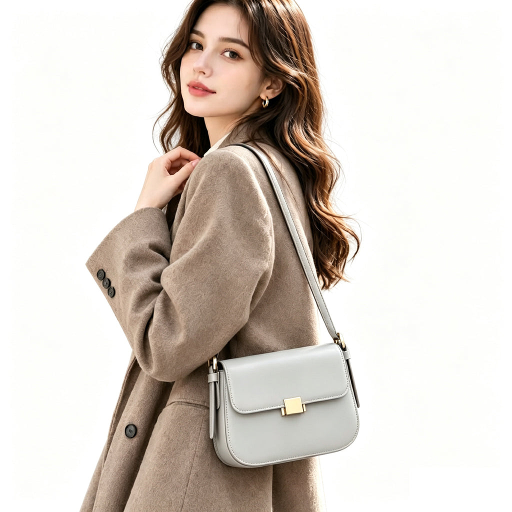 9.1" Saddle Bag in Smooth Grain Leather