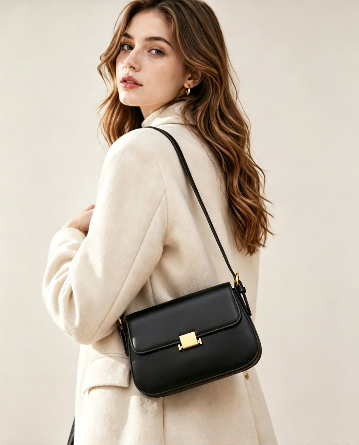 9.1" Saddle Bag in Smooth Grain Leather
