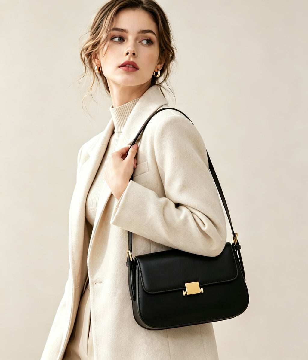 9.1" Saddle Bag in Smooth Grain Leather