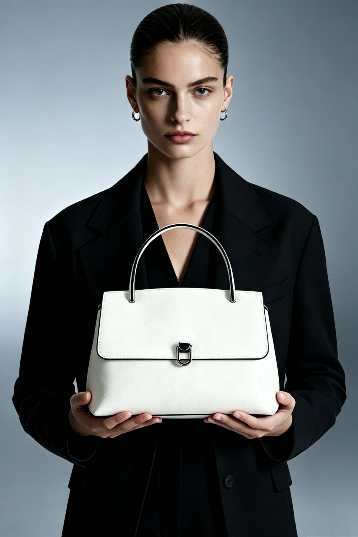 10.2" Handle Satchel in Top-Grain Leather