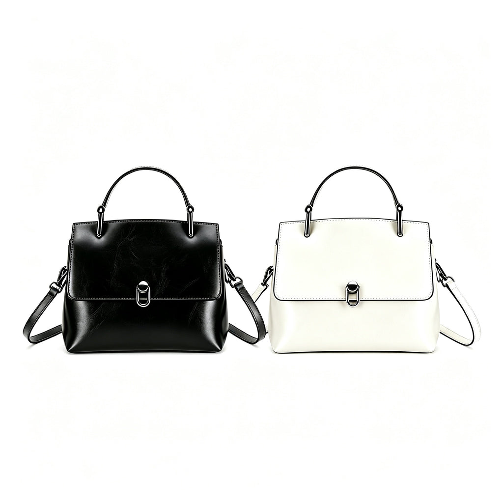 10.2" Handle Satchel in Top-Grain Leather