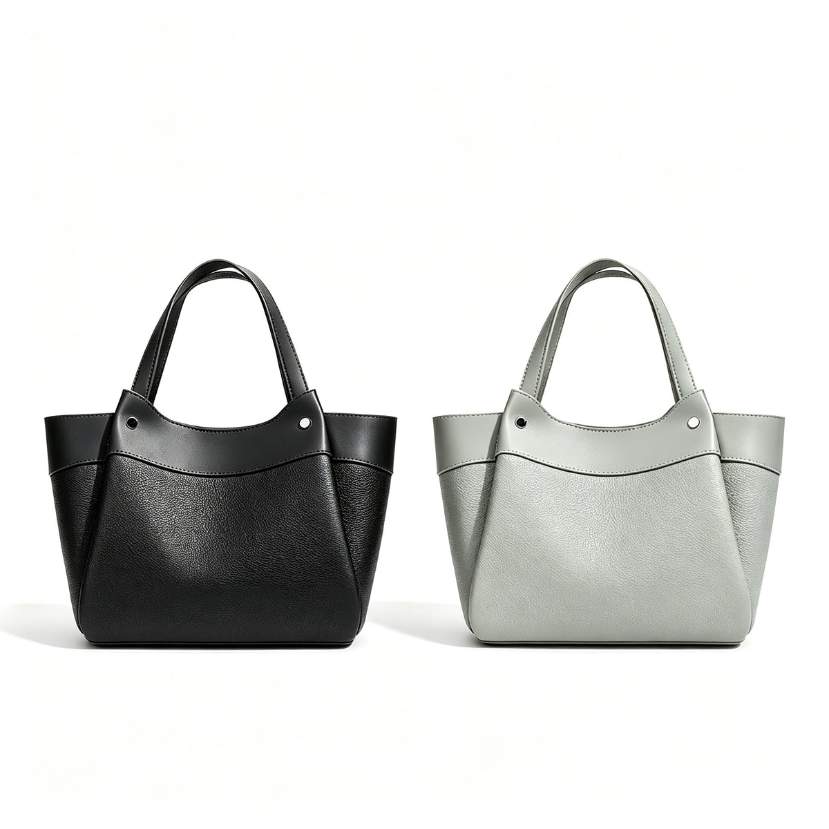 9.8"(Top 13”) Tote Bag in Top-Grain Leather