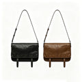 10.2"/11.8" Unisex Messenger Bag in Full-Grain Leather
