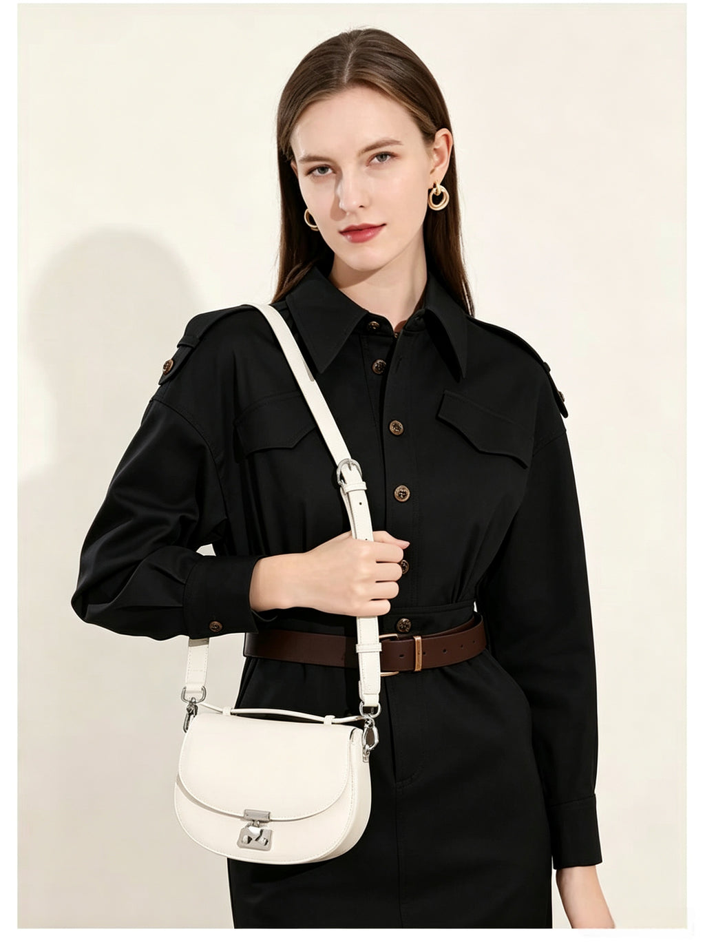 7.5" Saddle Bag in Smooth Grain Leather