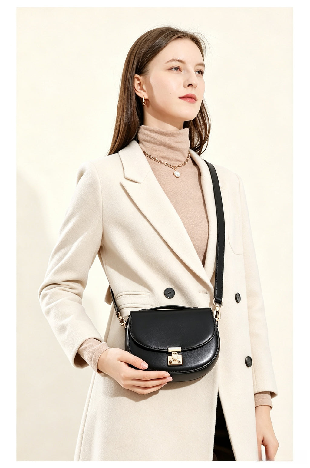 7.5" Saddle Bag in Smooth Grain Leather